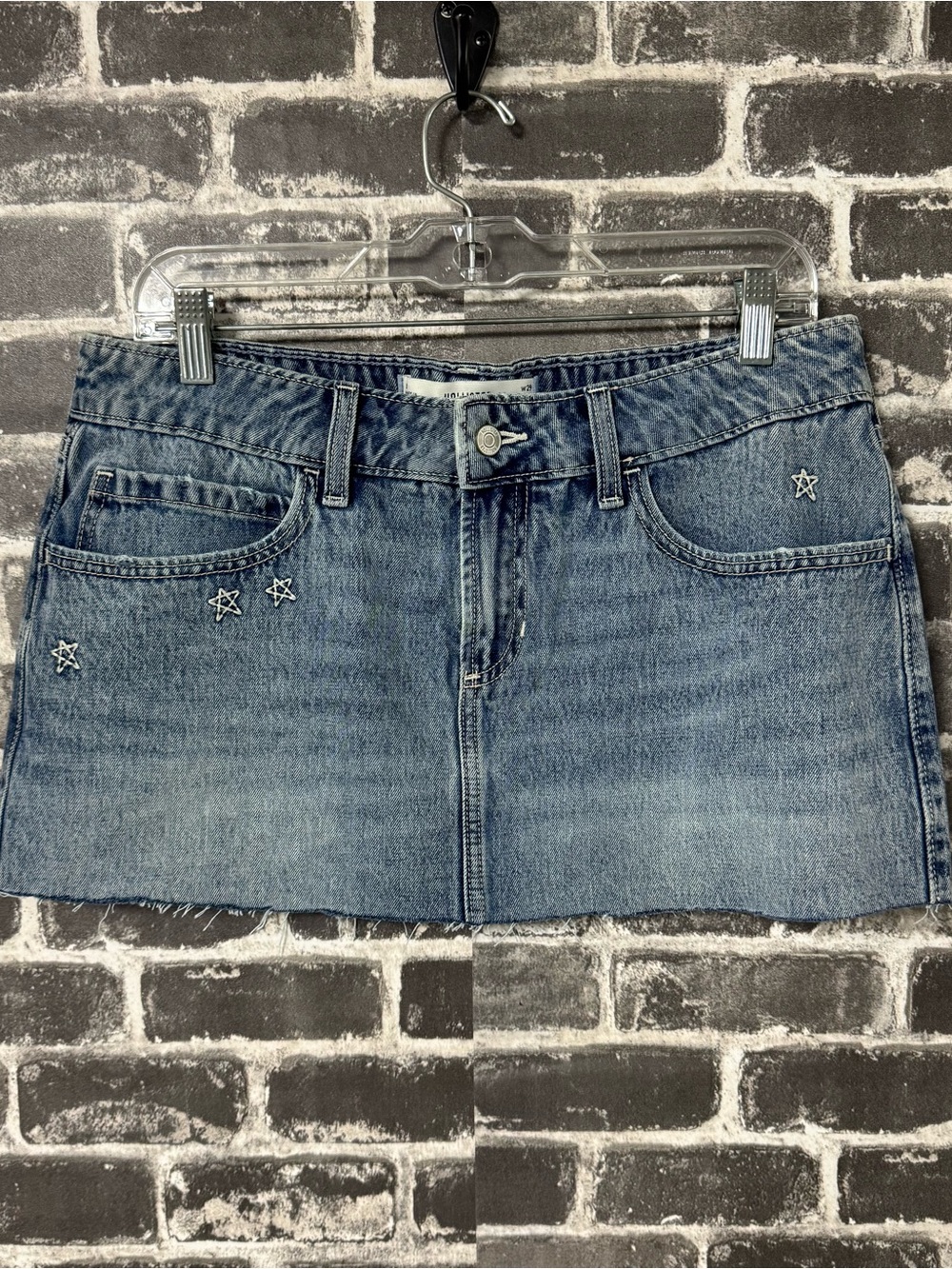 NWT Hollister low rise skirt mini jean denim